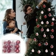 thumbnail image 2 of Mecorevxz 24Pcs Transparent Christmas Balls 4Style Christmas Hanging Ornaments Suitable for Xmas Tree Decor,Christmas Gifts(Red), 2 of 8