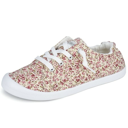 

JENN ARDOR Women Canvas Shoes Low Top Slip-On Fashion Sneakers