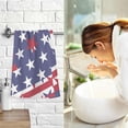 thumbnail image 6 of Coolnut Hand Towels Abstract USA Flag Patterned 2 PCS, Cotton Bath Towel for Drying Face Hands Body Decorative Water Absorbent Lightweight Towels for Bathroom Ktichen Travel Gym, 16"x28", 6 of 6