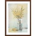 thumbnail image 2 of Art.com Yellow Spray in Vase I Art Print by Tim OToole, Brown Frame Wall Art, 17" x 23", 2 of 5