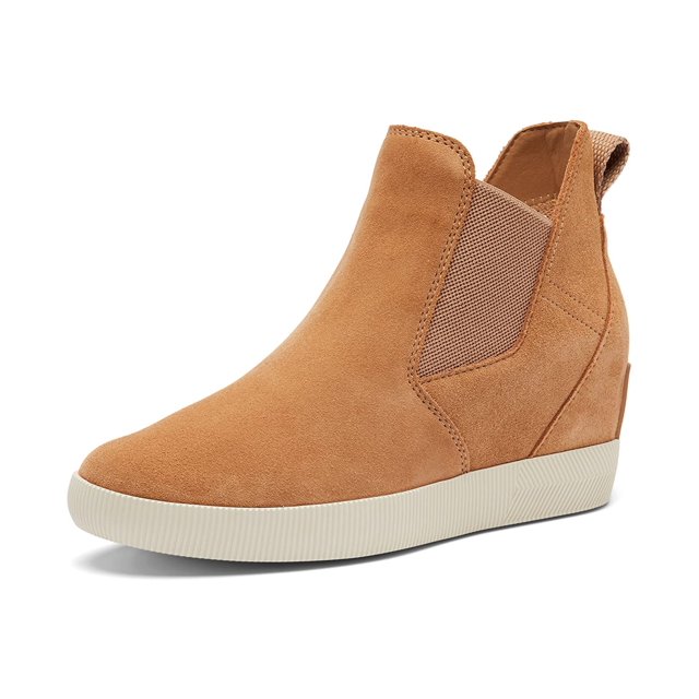 Bota Sorel Out N About sin cordones con cuña para mujer Tawny Buff 9