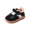 thumbnail image 3 of YOUYEDIAN Toddler Sneakers Winter Casual Athletic Platform Plush Flats Fashion Fuzzy Shoes, 3 of 5