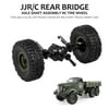 JJR/C Rear Axle Shaft Assembly w/ Tire Wheel for Q60 1/16 RC Off-road Crawler Truck Army Car