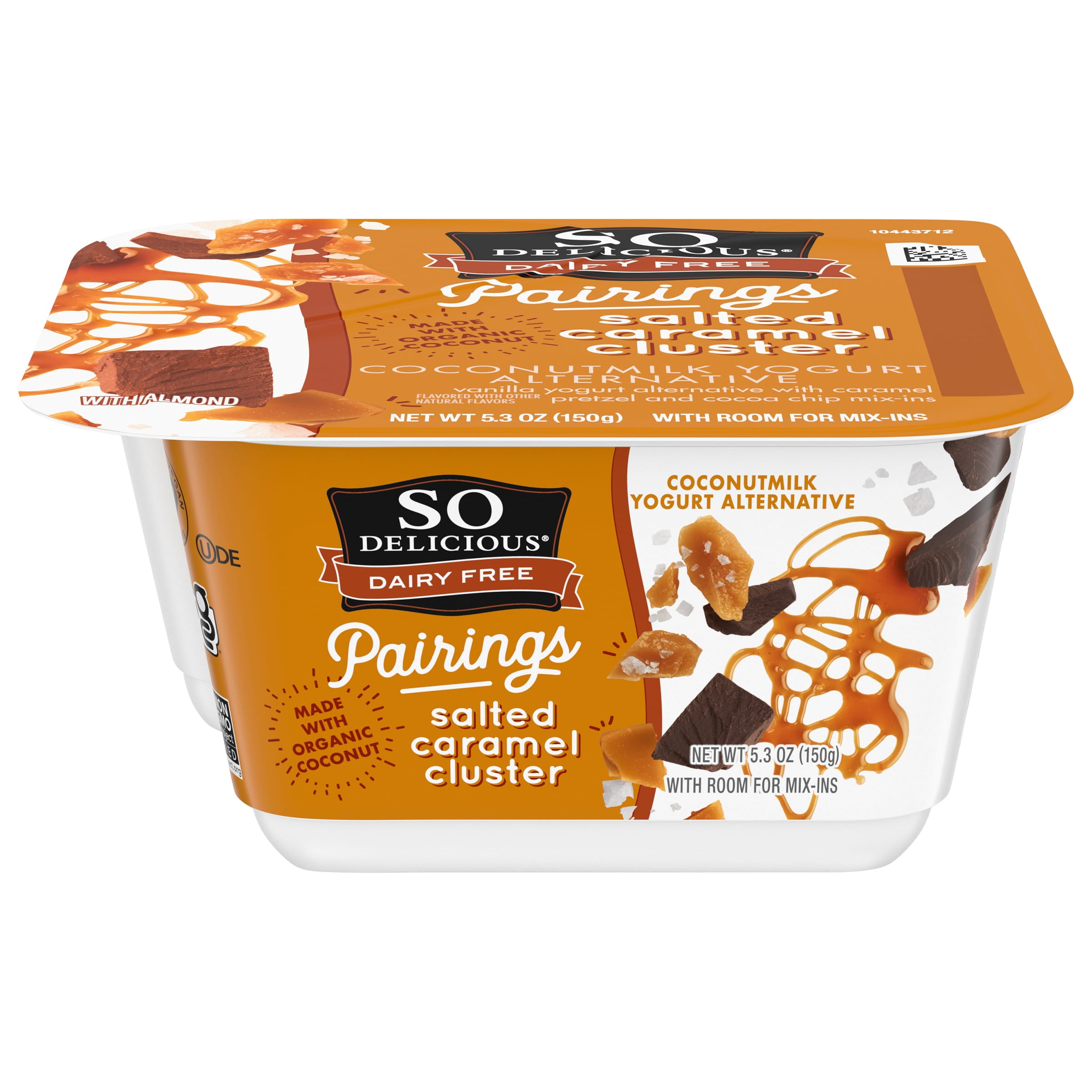 So Delicious Dairy Free Pairings Salted Caramel Cluster Coconut Milk Yogurt Alternative, 5.3 Oz