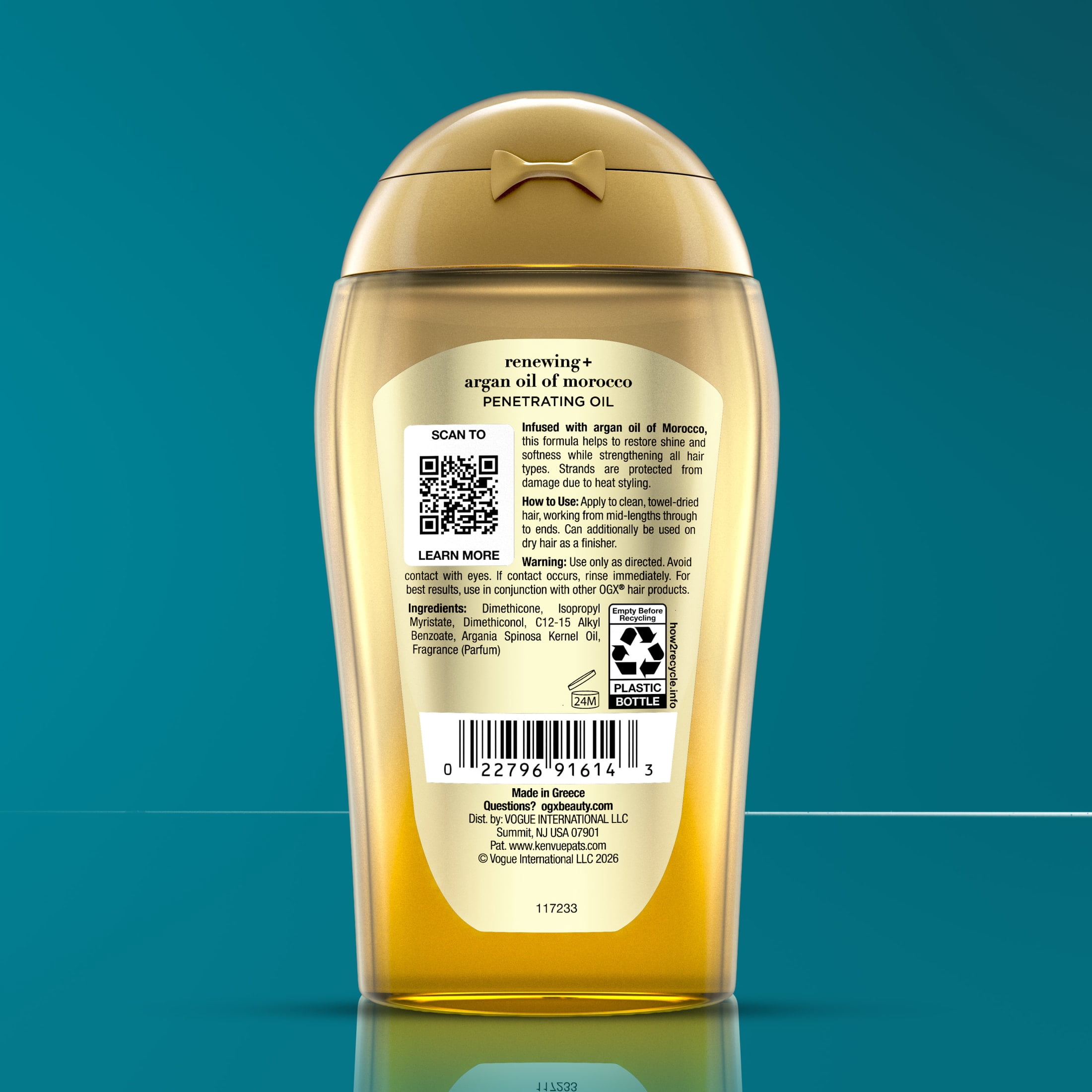 OGX Renewing + Argan Oil of Morocco Penetrating Hair Oil Treatment, 3.3 fl. oz