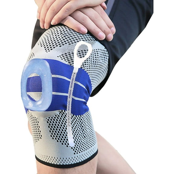 Knee Braces Compression Support Sleeve to Relief Pain from ACL, Arthritis Joint, Meniscus Tear, with Patella Gel Pads Protector and Side Spring Stabilizers- for Men and Women Running