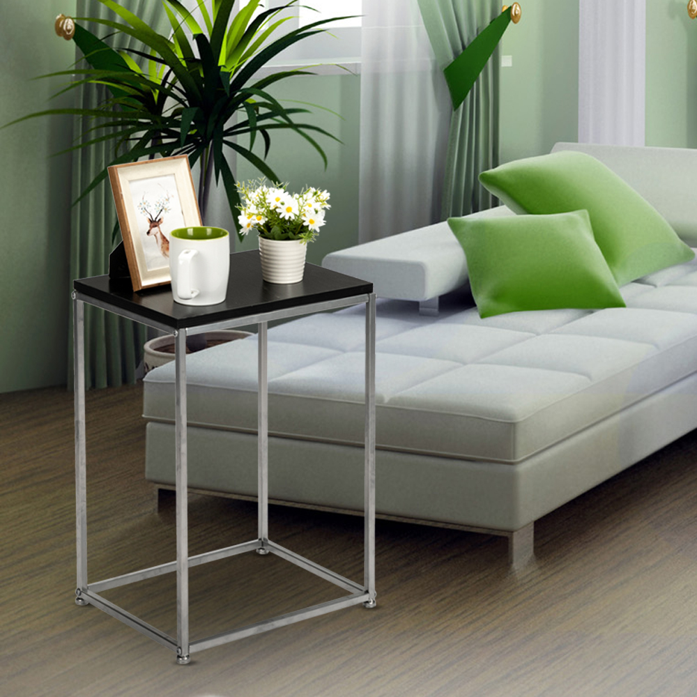 Kshioe Metal Side Table End Table Single Layer Snack Table, Gray - image 6 of 6