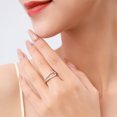 thumbnail image 3 of Sterling Silver S925 Ring Women Geometric Korean Style Gift, 3 of 4