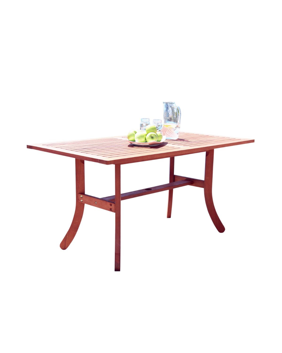 extendable outdoor dining table on 59 Brown Wood Rectangular Outdoor Furniture Patio Dining Table With Curvy Legs Walmart Com Walmart Com