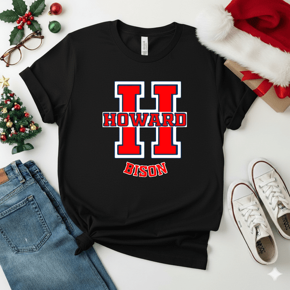 Howard University 1867 HU HBCU Sports Team Bison Unisex T-Shirt V14120, S-5XL