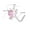 Style 2, variant on 1 Pc Stainless Steel Nose Stud L-Shape Pink Heart CZ Nose Piercing Women Jewelry-Style 4