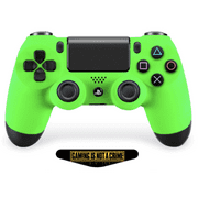 "Soft Touch Neon Green" Ps4 PRO Custom UN-MODDED Controller Exclusive Unique Design CUH-ZCT2