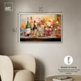 thumbnail image 5 of Flowers and Drinks Canvas Glam Livingroom Wall Art by Art Remedy, White Frame, 36" x 24", 5 of 7