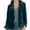 Green, variant on Women's Casual Velvet Blazer Jackets Long Sleeve Buttons Open Front 0ffice Blazer Vintage Solid Color Slim Fit Lightweight Fall Business Cardigan Jacket