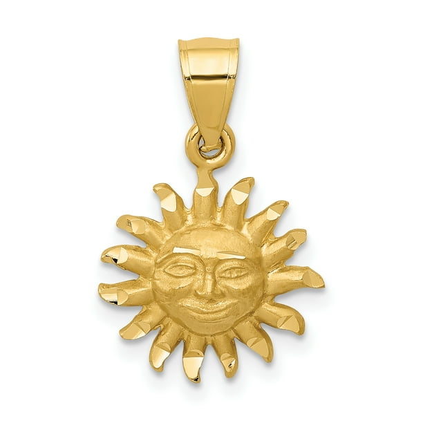 Icecarats 14k Yellow Gold Sun Pendant Charm Necklace Celestial Com - Sun Pendant Necklace Gold Icecarats 14k Yellow Gold Sun Pendant Charm Necklace Celestial Com - Sun Pendant Necklace Gold
