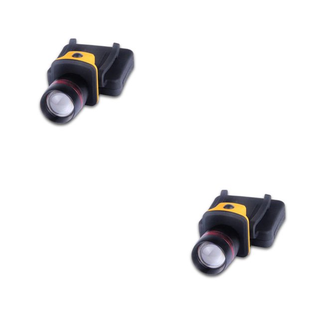 Greeniant Sombrero Clip-on Headlamp High Bright Regulable Head Torch Pesca Linterna Faro Accesorio de iluminación Suministros al aire libre Amarillo Amarillo 2piezas Greeniant CBP163667
