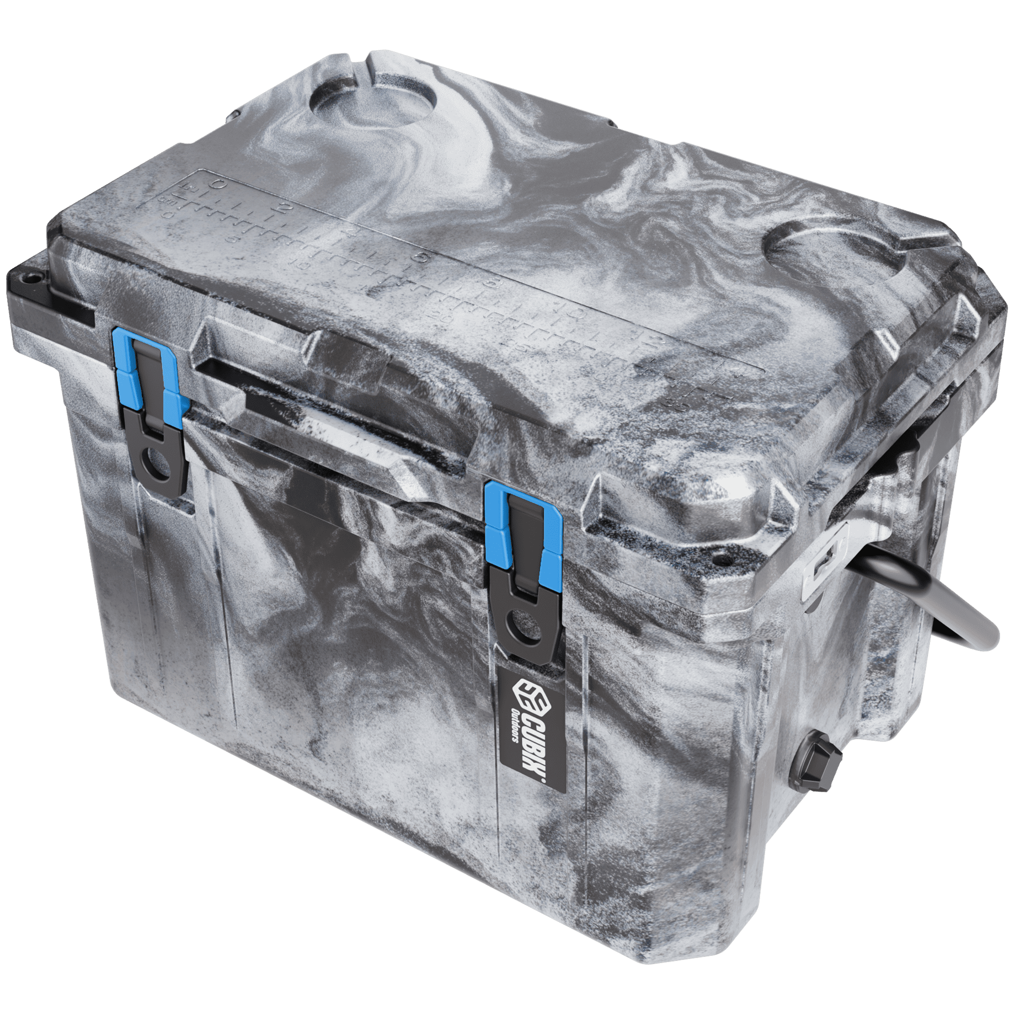 Cubix Outdoors 20 QT QuadraX Portable Insulated Hard Cooler - Fits 14 Cans - Winter Camo