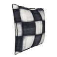 thumbnail image 3 of Velvet Rimmed Pillowcase Is Not Easy To Open Line Deformation Invisible Zipper Opening And Closing Only Pillowcase Does Not Contain Pillow Core Darkgray Checked Hand-Drawn Sketch_2 16"X16", 3 of 8