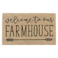 thumbnail image 1 of IH Casa Decor Natural Fibers Door Mat Welcome To Our Farmhouse, 1 of 3