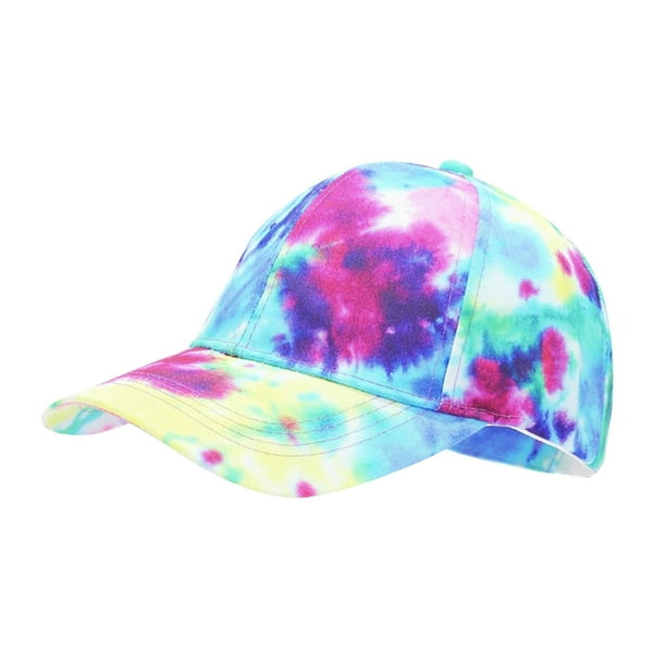 Gorra de béisbol impresa en 3D para hombre y mujer, con estampado tie dye, ajustable y con cierre snapback, para verano, exterior, sol, unisex.