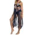 thumbnail image 4 of VISgogo - Bikini para mujer, sin mangas, para playa, con borlas caladas, vestido de verano VISgogo  moda, 4 of 7