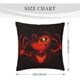 thumbnail image 4 of Christmas Skellington Throw Pillow Cover 18"X18" Double Side Design Bolster Pillowcase, Decorative Cushion Pillow Case for Car Sofa Bedroom Decor Kid Girls Boys, 4 of 7
