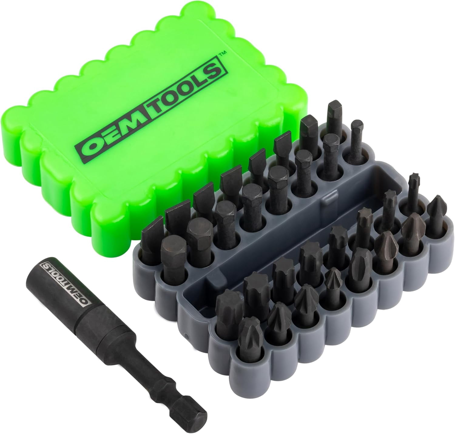 RGHJAR-25960 33-Pc Impact Driver Bit Set, Mothers Day Gifts, Impact Bit Set Ideal for High-Torque Applications, Screwdriver 1/4 Bit Set Includes Phillips, Slotted, Mothers Day Gifts for Mom