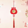 Meihuida New Year Decoration Chinese Knot Tassel Lantern Money Pocket Lucky Oriental Pendant Ornaments