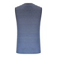 thumbnail image 6 of Striped Tank Tops for Men Gradient Color Crewneck Sleeveless Shirt Summer Casual Beach Vacation Tops, 6 of 6