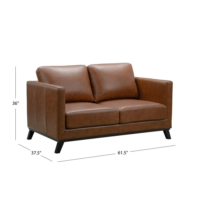 Preston 4 Piece Top Grain Leather Living Room Set Baci Living Room