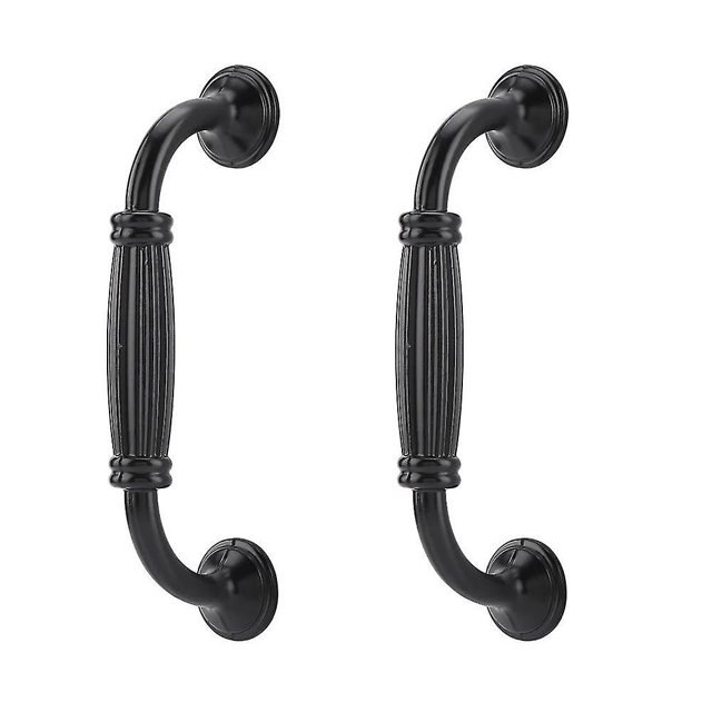 Manija de puerta de armario Rojo Verde Retro Simple negra 128 agujeros 2 uds