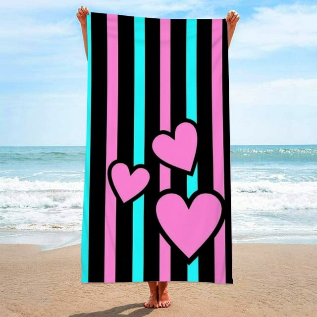 Fashion Pattern Microfiber Cloth Beach Towel Bath Towel Seaside Sitting Blanket Shawl Sweat Towel