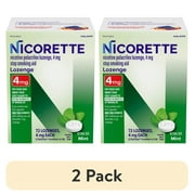 (2 pack) Nicorette Nicotine Lozenges, Stop Smoking Aids, 4 mg, Mint, 72 Count