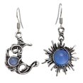 thumbnail image 1 of Pendientes colgantes de ópalo bohemio asimétricos para pendientes de luna y sol, regalos de joyería, 1 of 5