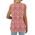 thumbnail image 4 of Spring Tops for Women 2025!ChaoHeng Womens Summer Tank Blouses CrewNeck Sleeveless Dress Fashion Women's Spring/Summer Solid Color Casual V-Neck Sleeveless Top Tank Top, 4 of 6