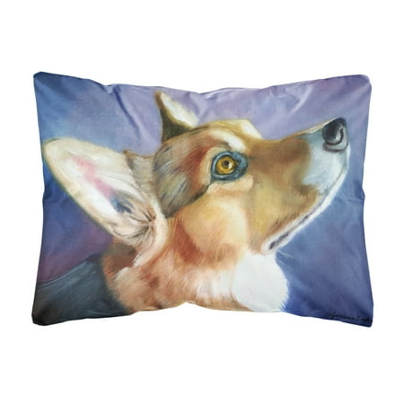 Carolines Treasures 7405PW1216 Corgi Devotion Fabric Decorative Pillow 12H x16W multicolor