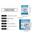 thumbnail image 3 of Washing Machine Cleaner Tablets, 12 Pack Deep Cleaning Effervescent Washer Cleaner For Front Load & Top Load He Machines, Drum Descaler Deodorizer Tablets For Laundry Maintenance And Odor Removal, 3 of 8