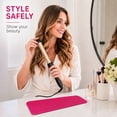 thumbnail image 3 of Heat Resistant Silicone Mat Pouch for Flat Iron, Curling Iron,Hot Hair Tools Travel accessory (Pink), 3 of 7