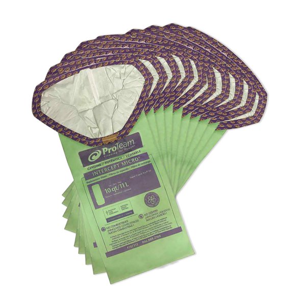 Filtros de vacío ProTeam Intercept Microfilter, paquete de 10