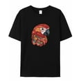 thumbnail image 6 of Men's T-Shirt Parrot Bird Embroidery Style Short Sleeve Casual Tee Classic Crew Neck T-Shirt for Men, L, 6 of 7