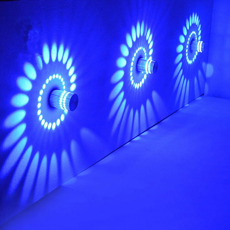 Multicolor, High-End Riotis LED 3W Wandleuchte Hintergrund Spirale Lampe Porch KTV Bar Dekor
