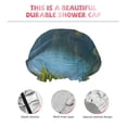thumbnail image 3 of Kdxio Majestic Deer Mountain Lake Print Shower Cap for Women,Elastic and Reusable,Double Waterproof Layers Bathing Hat, 3 of 6