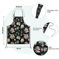 thumbnail image 7 of Pioneer Flower Floral Print Pattern Kids Aprons for Girls and Boys,Adjustable Neck Strap Toddler Aprons for Kids Cooking Baking, 7 of 7
