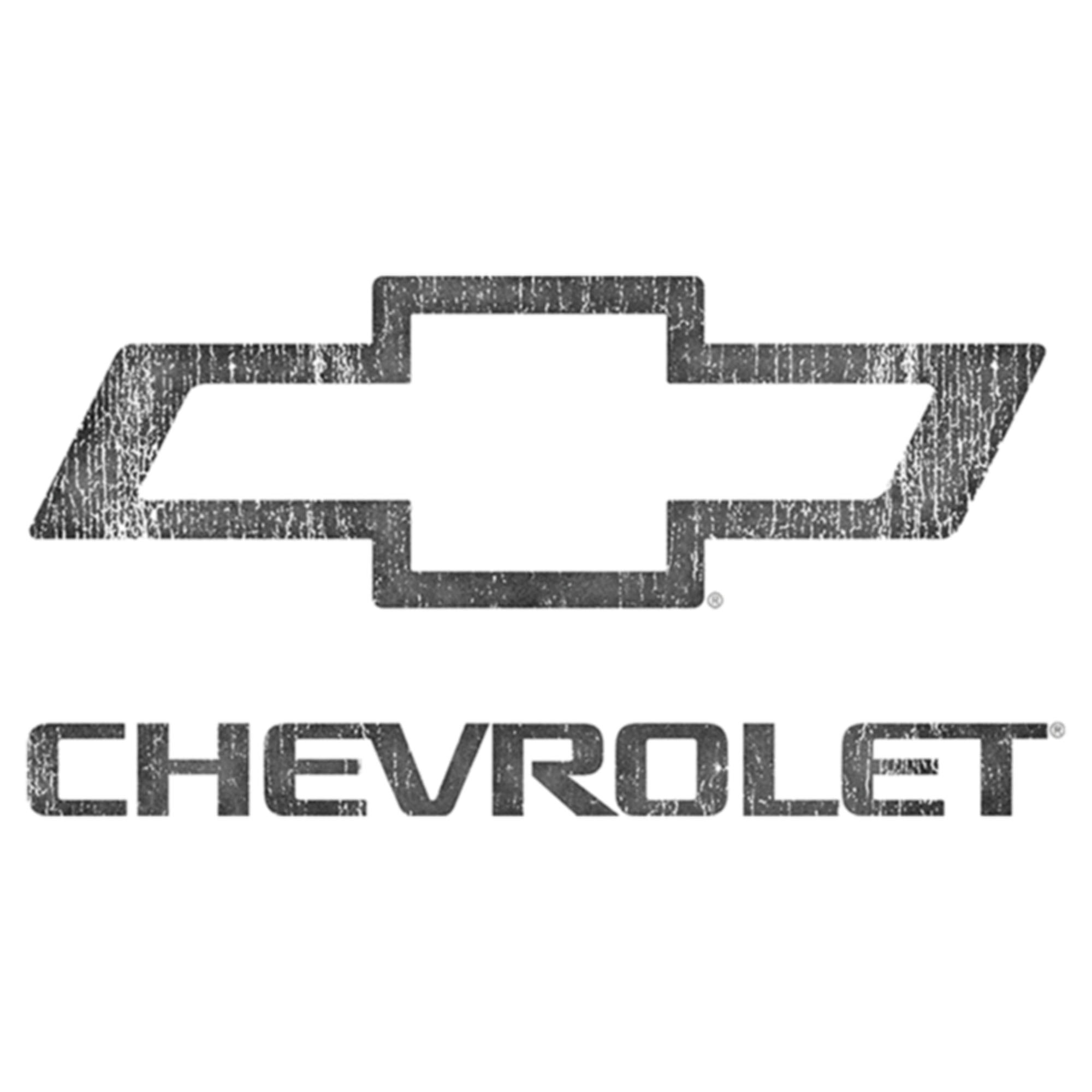 Junior's General Motors Distressed Chevrolet Logo Graphic Tee White 2X Large