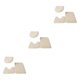 thumbnail image 2 of Bearachild 3 piezas exquisitas alfombras de baño antideslizantes hechas a mano textura fuerte absorción de agua antideslizante Beige Type1 NO1, 2 of 6