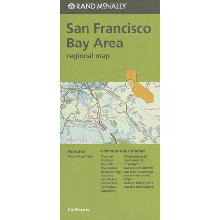 - Folded Map San Fran Bay CA Regional (Paperback)