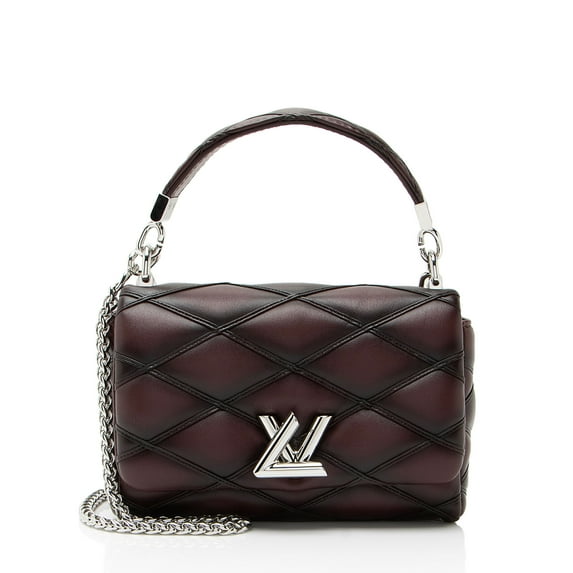Pre-Owned Louis Vuitton Lambskin Malletage GO-14 PM Shoulder Bag