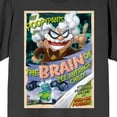 thumbnail image 2 of Captain Underpants Prof. Poopypants Poster Art Crew Neck Short Sleeve Charcoal Men's T-shirt-Small, 2 of 4