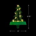 thumbnail image 6 of Northlight LED Lighted Wire Christmas Tree Stocking Holder - 6.75" - Green, 6 of 9