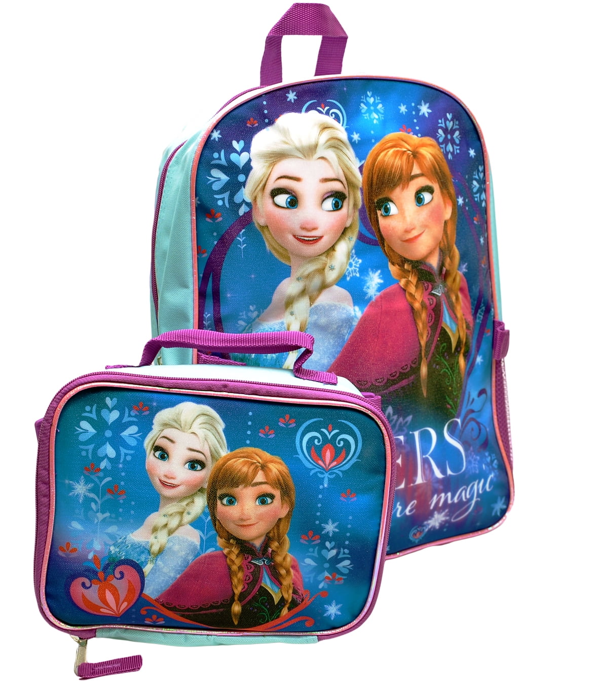 frozen backpack with lunch bag